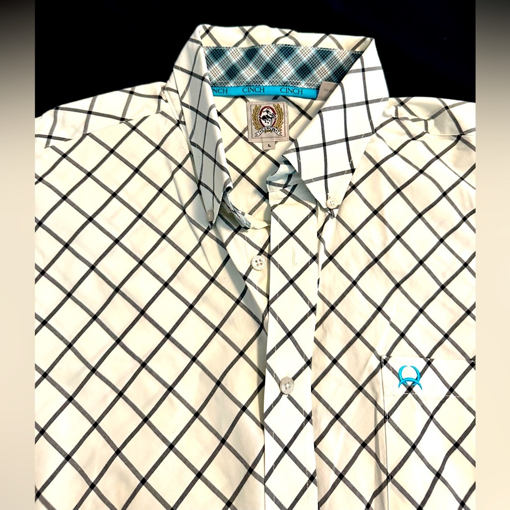 Cinch Button Down Cowboy Shirt (Large)